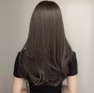 ロング カラー ヘアアレンジ レイヤー×透明感カラ ーHAYATOのヘアスタイル