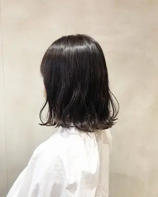 ミディアム カラー ヘアアレンジ 酸性縮毛矯正🧴韓国 レイヤー/髪質改善のヘアスタイル