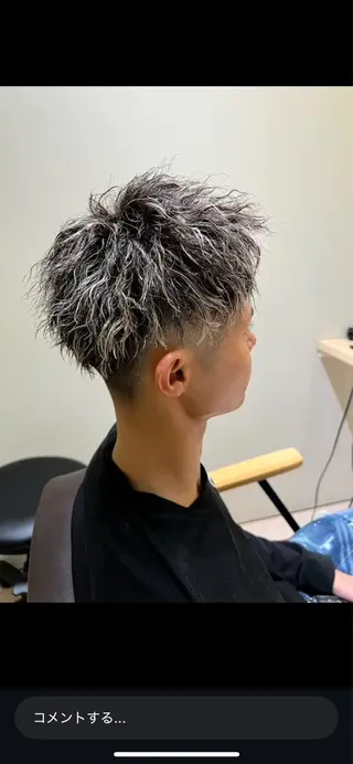 ショート カラー メンズ メンズパーマ特化型 ✂️Yusuke✂️のヘアスタイル