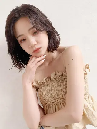 ミディアム カラー DAICHI inity心斎橋のヘアスタイル