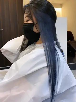 ロング ジゼル小倉谷内尾祐音 ケアブリーチのヘアスタイル