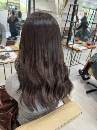 ロング カラー ブリーチなしwカラー /艶カラー/oukaのヘアスタイル