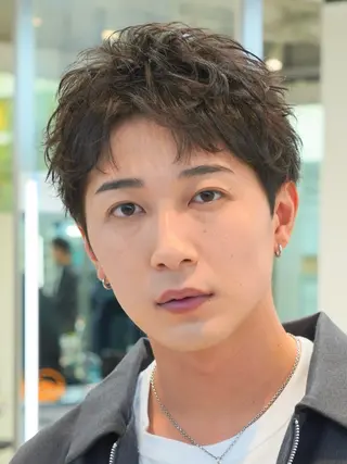 ショート メンズ 深谷 侑亮のヘアスタイル