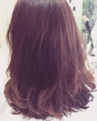 セミロング カラー 天王寺区🌟大好評バ ッサリ◎美髪改善矯正のヘアスタイル