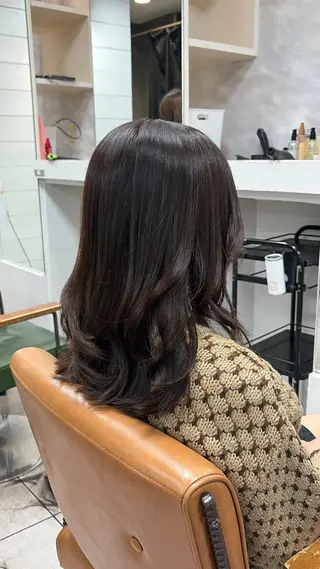 セミロング カラー 似合わせ/前髪カット /店長   村上直也のヘアスタイル
