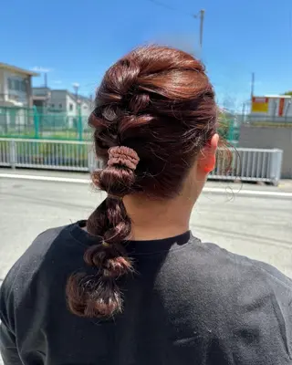セミロング カラー 品川 苑花のヘアスタイル