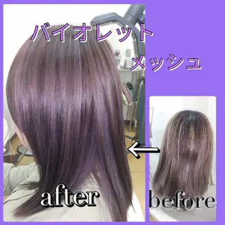 カラー セミロング ヘア＆メイクポトス 倉内のマツエク・マツパデザイン