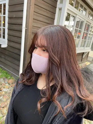 セミロング カラー 足立 悠輔のヘアスタイル