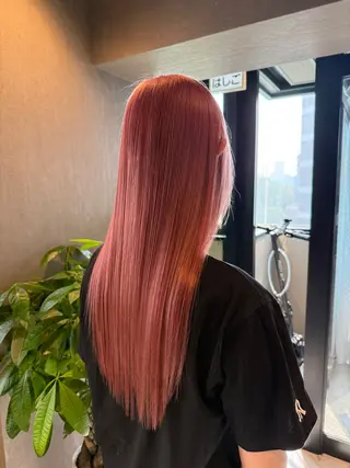 ロング ハイトーンカラー 縮毛矯正/ジャックのヘアスタイル