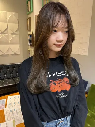 セミロング 松本  夏海のヘアスタイル