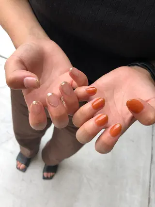 ロング カラー ヘアアレンジ キッズ ネイル マツエク・マツパ 福田 加奈のネイルデザイン