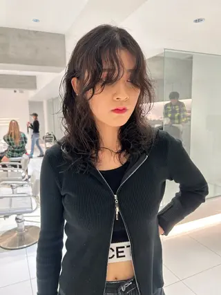 セミロング カラー 海外レイヤー /NAGISAのヘアスタイル