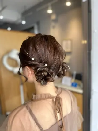 ミディアム miloc MOMOKAのヘアスタイル