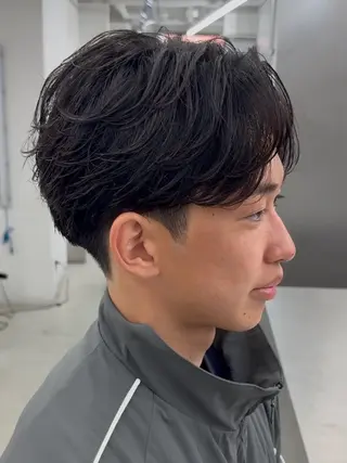 ショート カラー パーマ ヘアアレンジ メンズ 亀井隆汰/メンズ専門 パーマ特化美容師のヘアスタイル