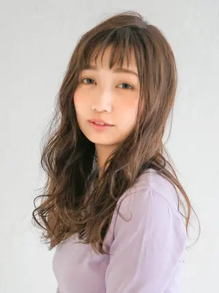 カラー ミディアム 戸村 世奈のヘアスタイル