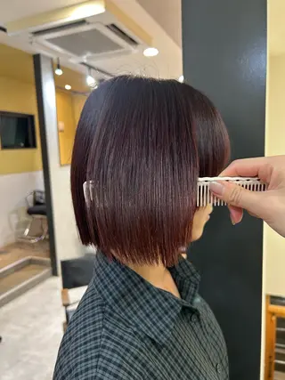 ショート カラー hub hair レイヤー/透明感のヘアスタイル
