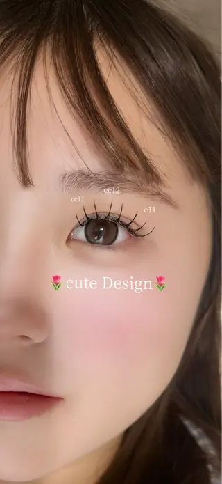 マツエク・マツパ CreBiA🎀 nichikaのマツエク・マツパデザイン