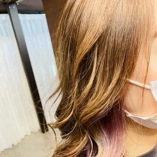 セミロング カラー NAGONSTYLE 高塩知輝のヘアスタイル