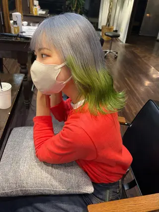 ミディアム カラー ハイトーン/ボブ 🎀sonokaのヘアスタイル