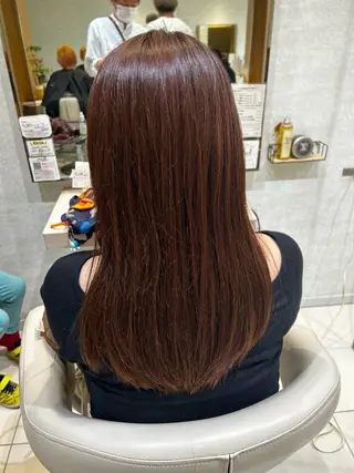 ミディアム カラー 縮毛矯正&髪質改善 西野のヘアスタイル