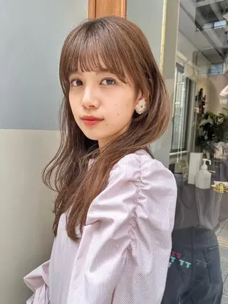 ロング カラー パーマ ECLART 町田 井口聖也のヘアスタイル