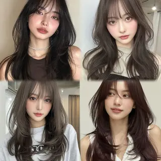 ロング カラー 🎀韓国レイヤー YURINA🎀のヘアスタイル