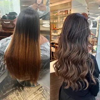 ロング カラー ハイライト/レイヤー /ハイトーン/AOIのヘアスタイル