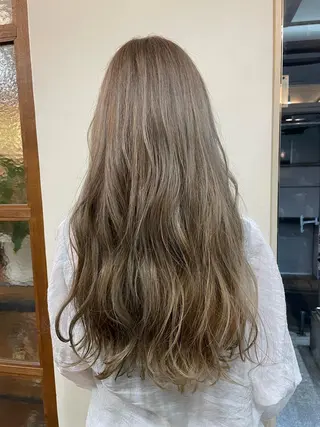 ロング カラー 💜カラー/縮毛矯正 /NARUKA💜のヘアスタイル