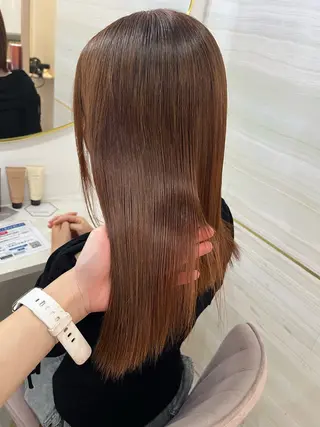 ミディアム カラー 🤍あみ🤍暗髪オリ ーブ特化🌿髪質改善のヘアスタイル