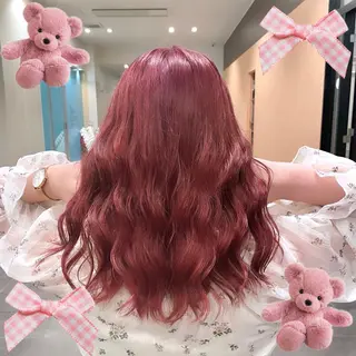 セミロング カラー 梅田美容室/ ウルフカットのヘアスタイル
