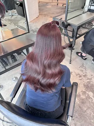 ミディアム カラー ヘアアレンジ 🎀モテ暖色× エクステ🎀あかりのヘアスタイル