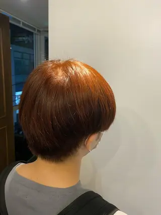 ショート カラー パーマモデル募集中 渥美翔人のヘアスタイル