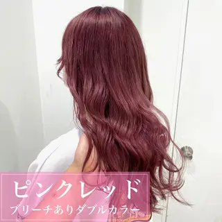 ロング カラー ヘアアレンジ 🫧モテる💗ダメー ジレスハイトーン🫧のヘアスタイル
