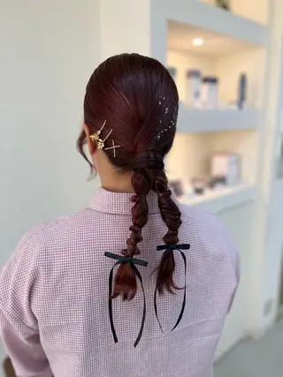 ヘアアレンジ BELLE by revo 山口 か乃のヘアスタイル