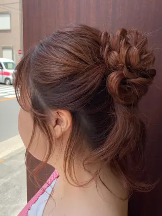 ロング ヘアアレンジ 三ツ井凌 【ヘアケアサロン】のヘアスタイル