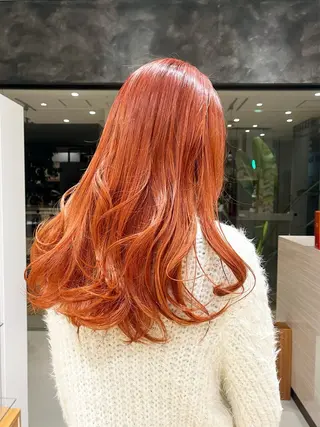 ロング カラー 暖色カラー・メンズ 🫧Harukaのヘアスタイル
