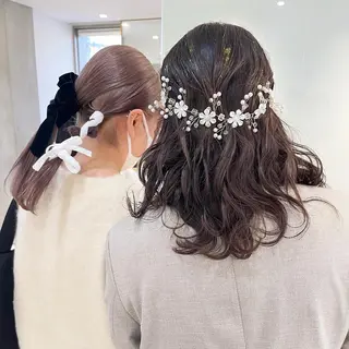 ロング カラー ヘアアレンジ stylist ◎RUKI.のヘアスタイル