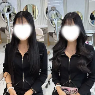 セミロング レイヤー/顔周り /韓国ヘア/TAKUのヘアスタイル