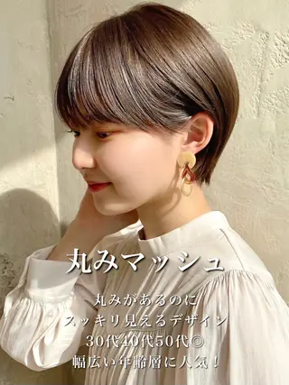 ショート カラー 💍新宿ショート 💍岩田莉奈のヘアスタイル