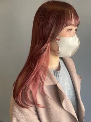 ロング カラー kitin 吉祥寺 山岸花のヘアスタイル