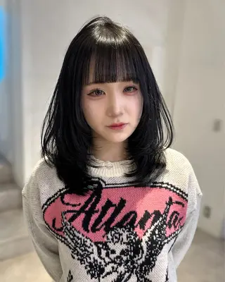 ロング カラー 韓国ヘアメンズ・レデ ィース特化ミクのヘアスタイル