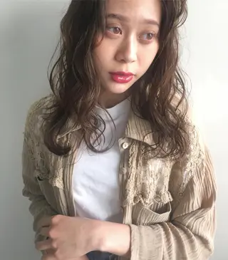 ミディアム 透明感/レイヤー🎀 春カラー/エリコ🌈のヘアスタイル