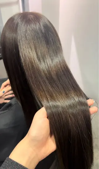 ロング カラー こまつ まりやのヘアスタイル