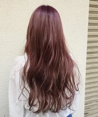 ロング カラー パーマ ヘアアレンジ 【白髪ぼかし 専門GBG】自由が丘のヘアスタイル