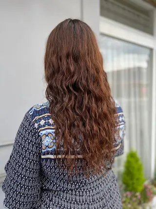 ロング パーマ 川村 綾のヘアスタイル