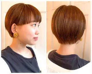 ショート ショート✨ボブ✨代表 新田見美仁のヘアスタイル