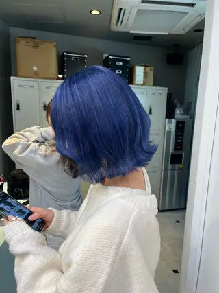ミディアム カラー ブリーチカラー 🩵MIZUKIのヘアスタイル