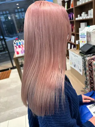 セミロング カラー wakana 【ブリーチカラー】のヘアスタイル