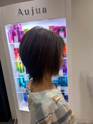 ショート 🤎オリーブカラー× パーマ特化💫森口のヘアスタイル