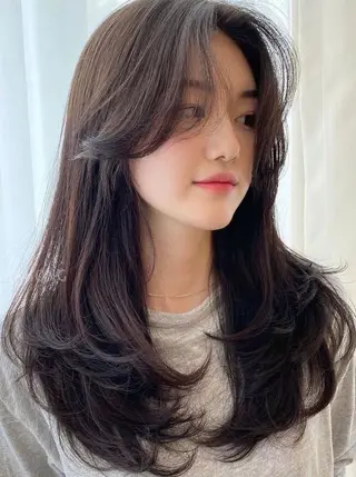 セミロング 中村 彪我のヘアスタイル